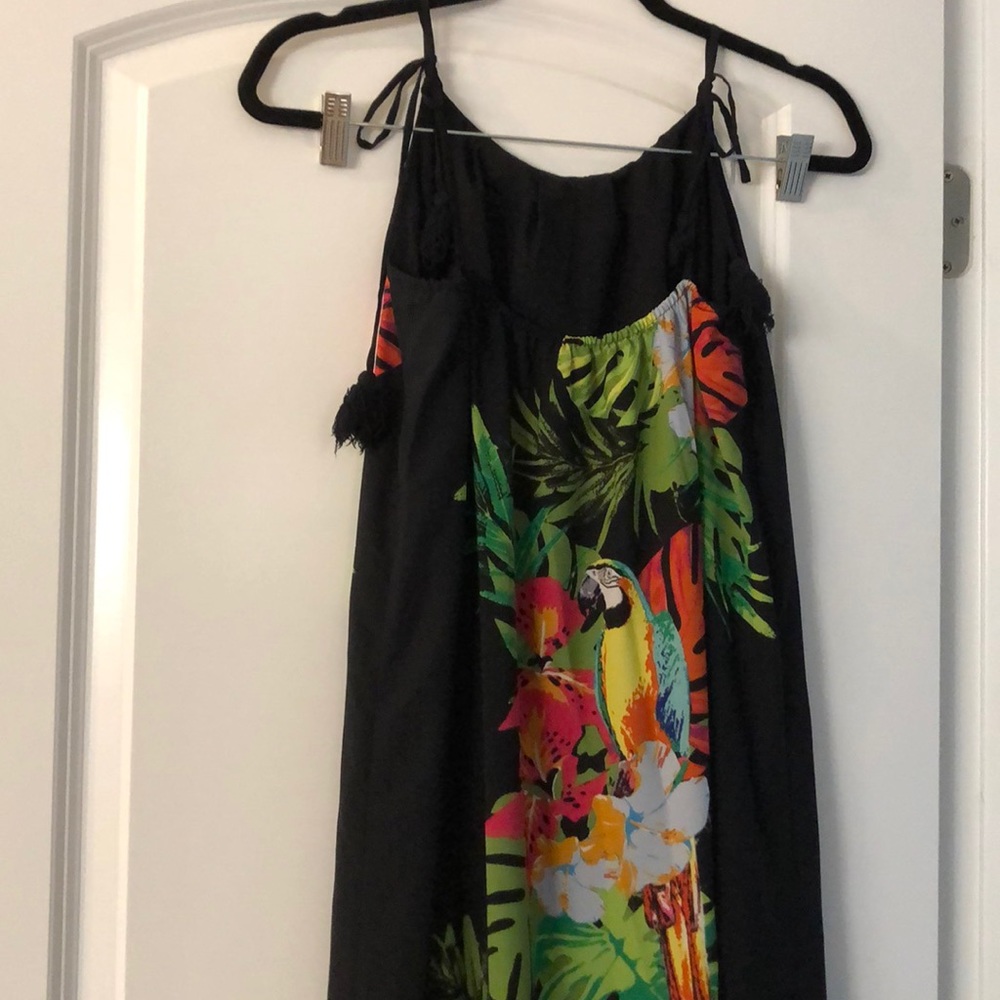 INC Black Floral Maxi Dress - Picture 6 of 7